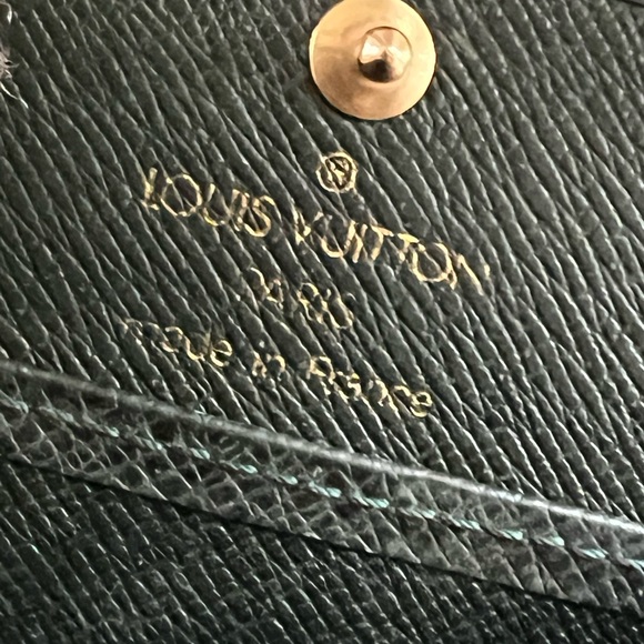 Vintage Louis Vuitton Taiga Porte Mannaie Boite Leather Coin Purse Wallet - Picture 8 of 16